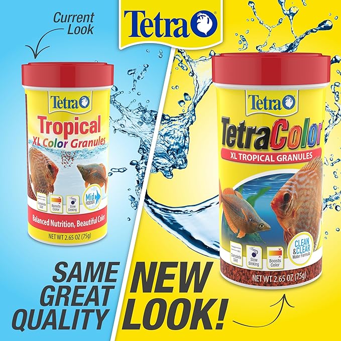Tetra Tropical Granules, 10.58 Oz, Pack of 3 | Natural Color Enhancer