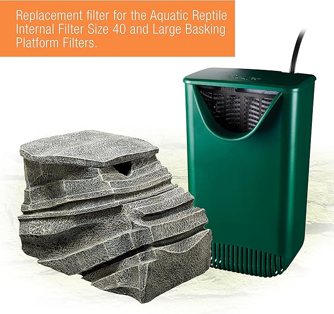 Zilla Reptile Pet Terrarium Water Filter Replacement Cartridge, Large,3 Count (Pack of 2)