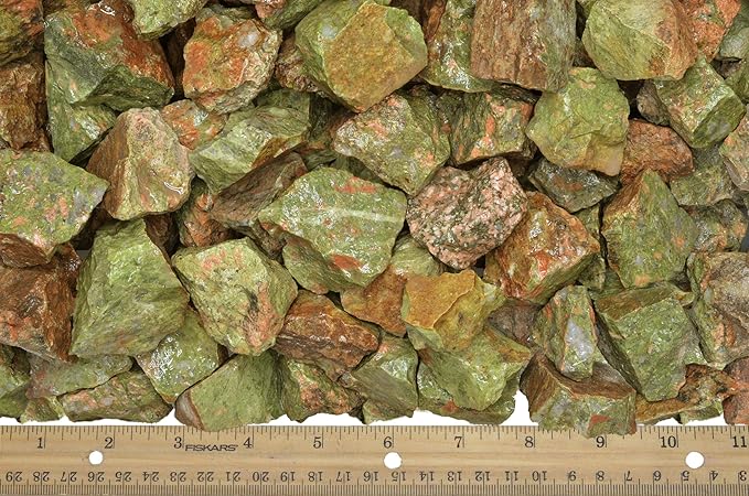 Fantasia Materials: 5 lbs of Premium Unakite Rough Stones from India