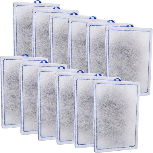 xbbwmrs 12-Pack Large Aquarium Filter Cartridges Compatible with Whisper Bio-Bag Power Filters - Assembled