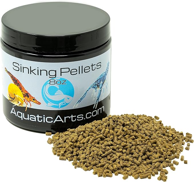 Aquatic Arts Sinking Pellets (.5 lb Spirulina Tabs) Freshwater Fish Food (Cichlid Tetra) | Shrimp Pellets | Aquarium Snail Food (Nerite Trapdoor Ramshorn) | Crayfish Food | Hermit Crab Food and More