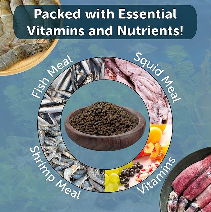 Axolotl Food, 1/8" Soft Moist Sinking Pellets, Rangen's Salmon Sinking Pellets for Small Axolotl. Also Shrimp, Snails, Crabs, Crayfish, Plecos, Catfish, All Tropical Fish...3-lb Bag