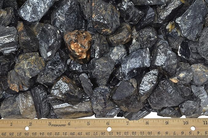 Fantasia Materials: 5 lbs of Black Tourmaline Rough Stones from India