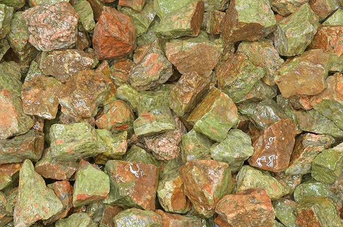 Fantasia Materials: 5 lbs of Premium Unakite Rough Stones from India