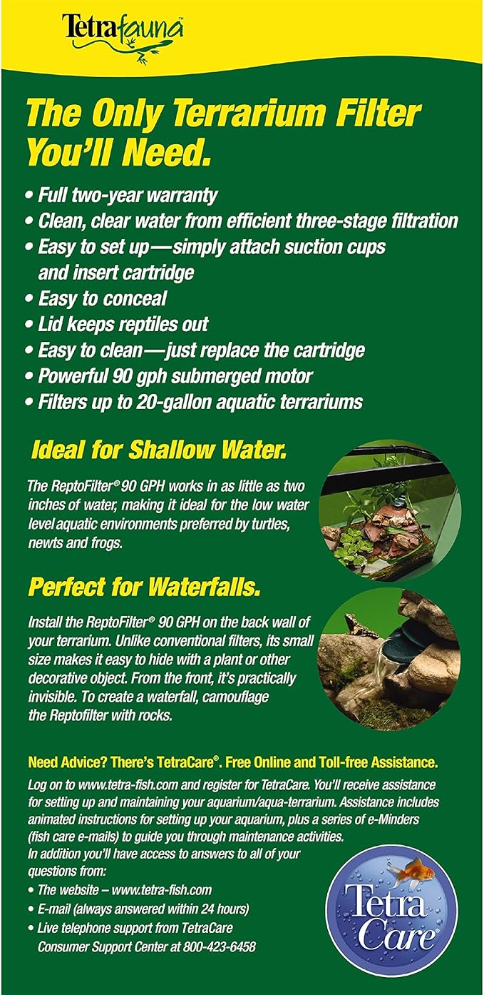 TetraFauna ReptoFilter for Frogs, Newts & Turtles