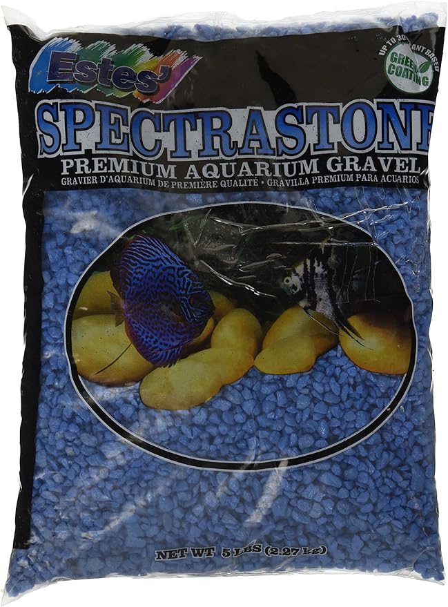 Spectrastone Special Light Blue Aquarium Gravel for Freshwater Aquariums, 5-Pound Bag