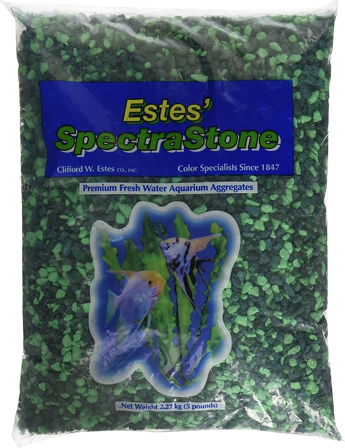 Lake Green Aquarium Gravel for Freshwater Aquariums, 5-Pound Bag