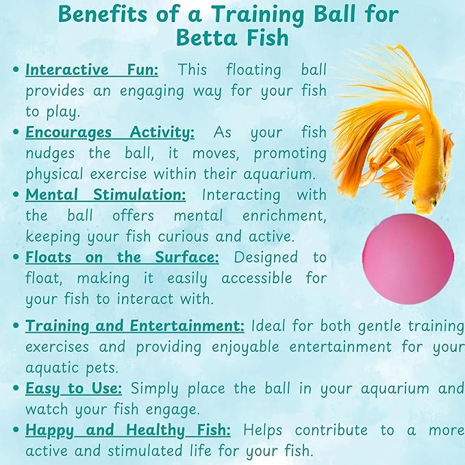 Betta Fish Enrichment Toys Ring with Mirror and Floating Ball, Exercise Mirrors and Training Ring, Floating Mirrors Aquarium with Feeding Rings, Betta Fish Tank Accessories (Pink+Mirror+Ball, 6.4cm)