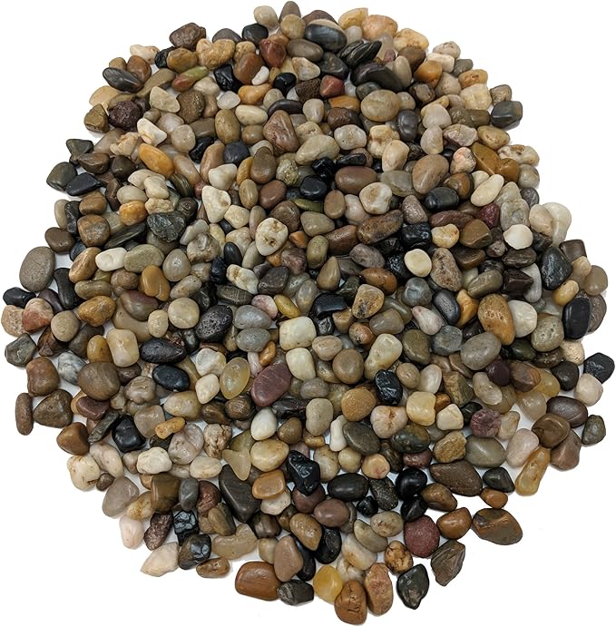 Midwest Hearth Decorative Polished Mixed Pebbles 3/8" Gravel Size (5-lb Bag)