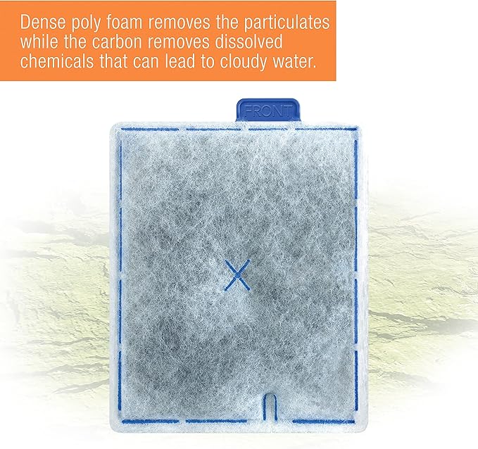Zilla Reptile Pet Terrarium Water Filter Replacement Cartridge, Large,3 Count (Pack of 2)