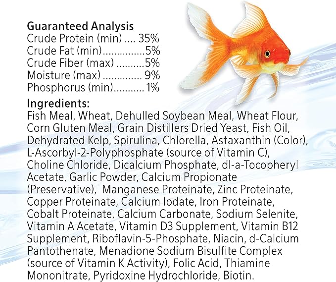 Aqueon Goldfish Fish Food Slow Sinking Granules, 100106053, 5.8 Ounce (Pack of 2)