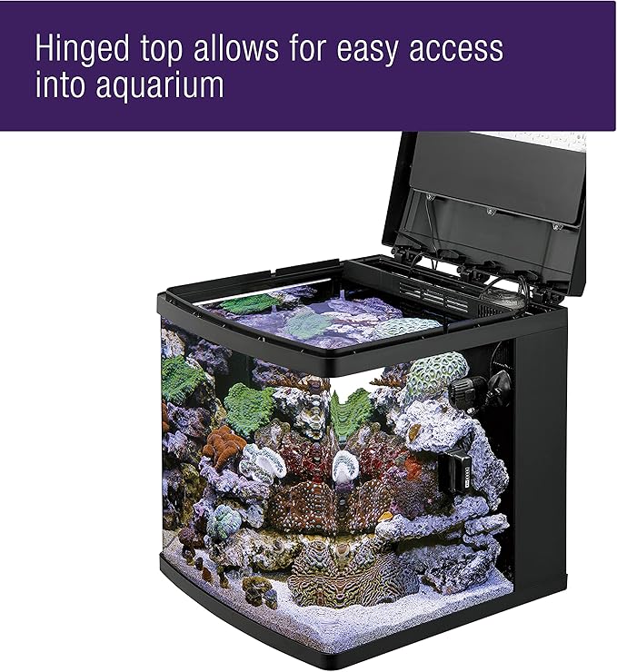 Coralife BioCube, Aquarium Kit, Nano Tank, Customizable LED Lighting, for Saltwater and Freshwater Environments, 16 Gallons