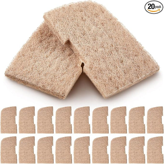Threlaco 20 Pack Filter Pads Compatible with Fluval 307/407/306/406, Ammonia Remover Fish Tank, Aquarium Filter Replacement Pads for Fish Tank (Ammonia Remover)