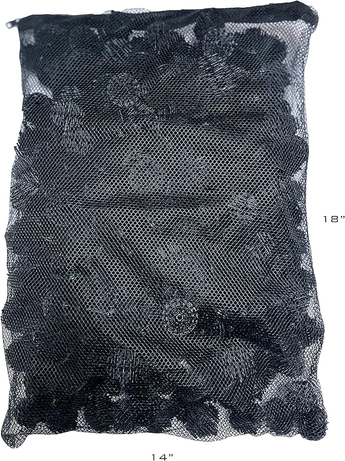 Aquarium Masters 300 Count 1.5 Inch Large Bio Balls Filter Media - Includes 18x14 Mesh Bag with Easy Access Zipper - Perfect Bio Balls for Pond Filter Media