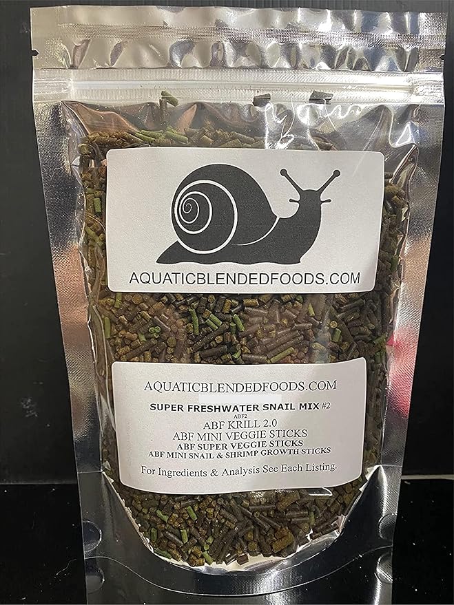 Aquatic Freshwater Snail Food Mix #2 with Calcium Snail,Shrimp & Crayfish Food - A2 (48oz - 3 LBS.)