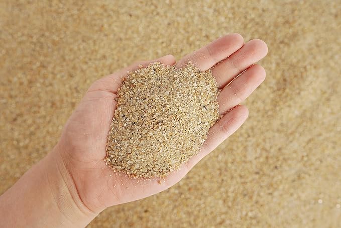 LANDEN Namale Aquarium Sand 44 lbs(12L), Super Natural for Aquarium Landscaping, Cosmetic Sand for Plant Tank, Fine Grain Natural Color River Sand for Freshwater or Blackwater Biotope Tank