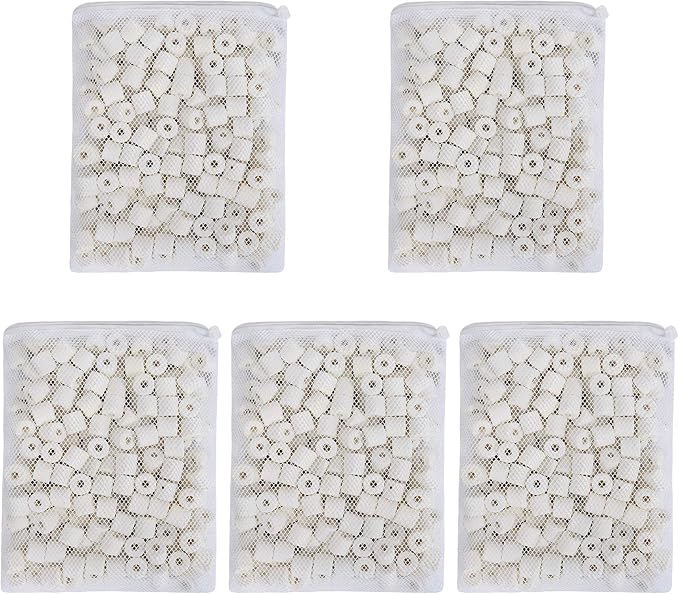 10 lb Aquarium Fitler Media Ceramic Rings, Bio Ceramic Filter Media for Pond Fish Tank Canister Filter