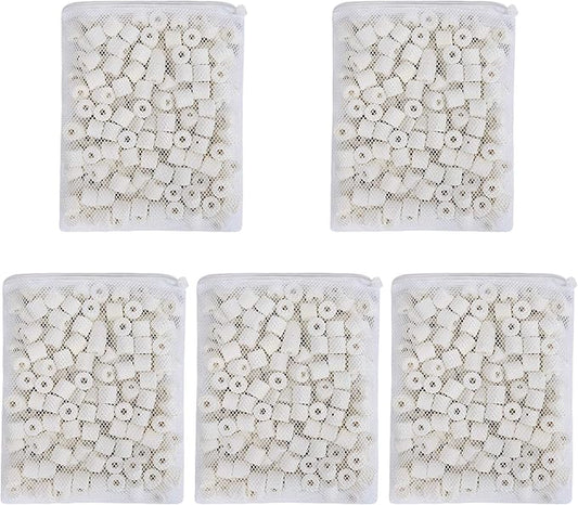 10 lb Aquarium Fitler Media Ceramic Rings, Bio Ceramic Filter Media for Pond Fish Tank Canister Filter