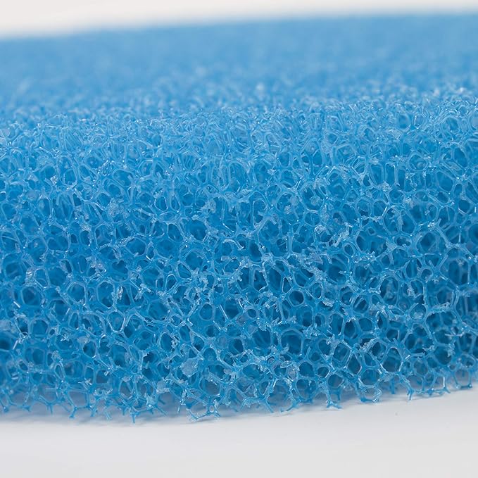 Blue Coarse Foam Media Filter Pads Suitable for Eheim Classic 2215/350 2616151(Pack of 6)