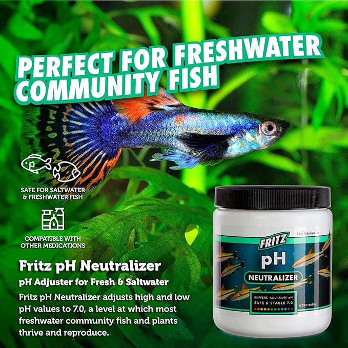 Fritz Aquatics 80285 Fritz pH Neutralizer for Fresh and Salt Water Aquariums, 1-LBS