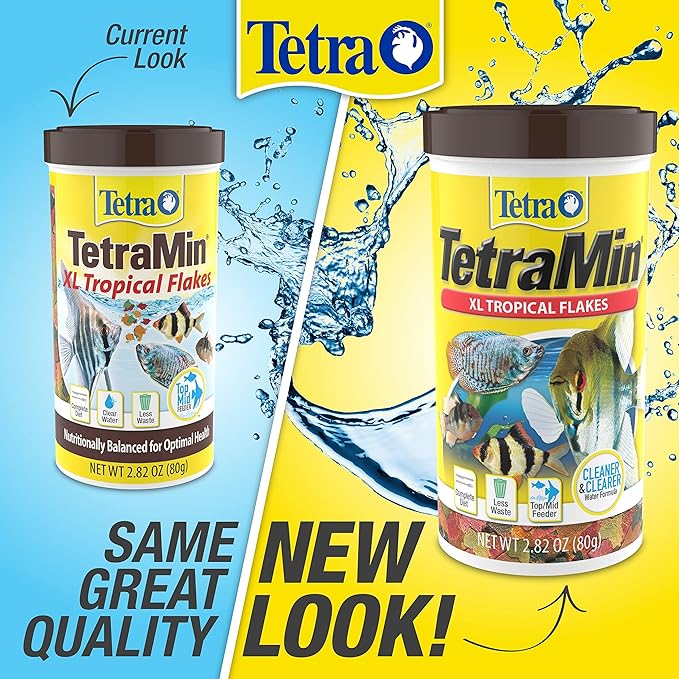 Tetra 16155 Min Large Tropical Flakes For Top/Mid Feeders, 5.65-Ounce