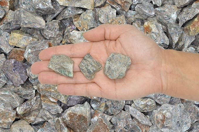 Fantasia Materials: 2 lbs of Cats Eye with Apatite Rough Stones from India