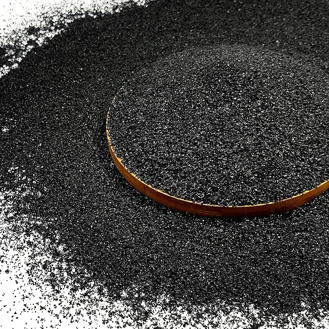 FANTIAN 10 lbs Black Aquarium Silica Sand. Decorative Aquarium Gravel Substrate for Fish Tank, Plants Potted, Fire Pits, Candle, Vase Filler and Crafts