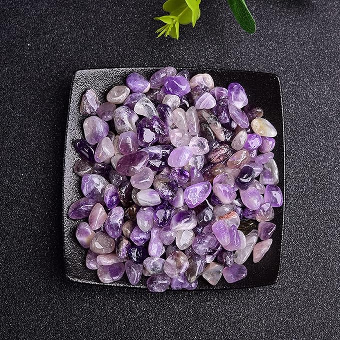 50/100g Natural Stones Gravel Crystals Chip Quartz Minerals Tumbled Agates Specimen Home Aquarium Decor,Amethyst,50g