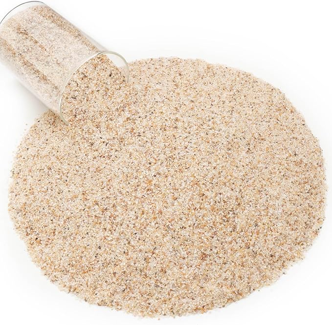 NUPICK 1mm Horticultural Sand for Plants, 10lb Coarse Sand for Landscaping, Desert Silica Horticultural Grit for Succulents & Cactus, Decorative Gravel for Aquariums, Gold Grit for Bonsai, Vase