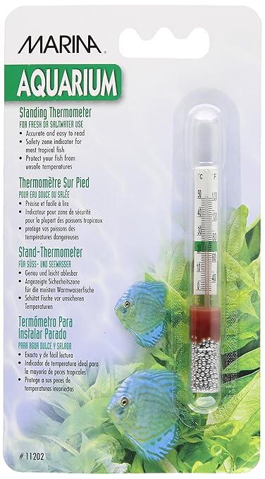 Marina Large Standing Thermometer - Provides Temperature in Fahrenheit and Celsius