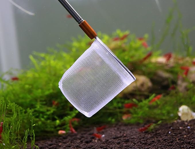 Extendable 3D Aquarium Net for Shrimp, Small Fish, Tetra, Betta, Aquarium Fish Tank