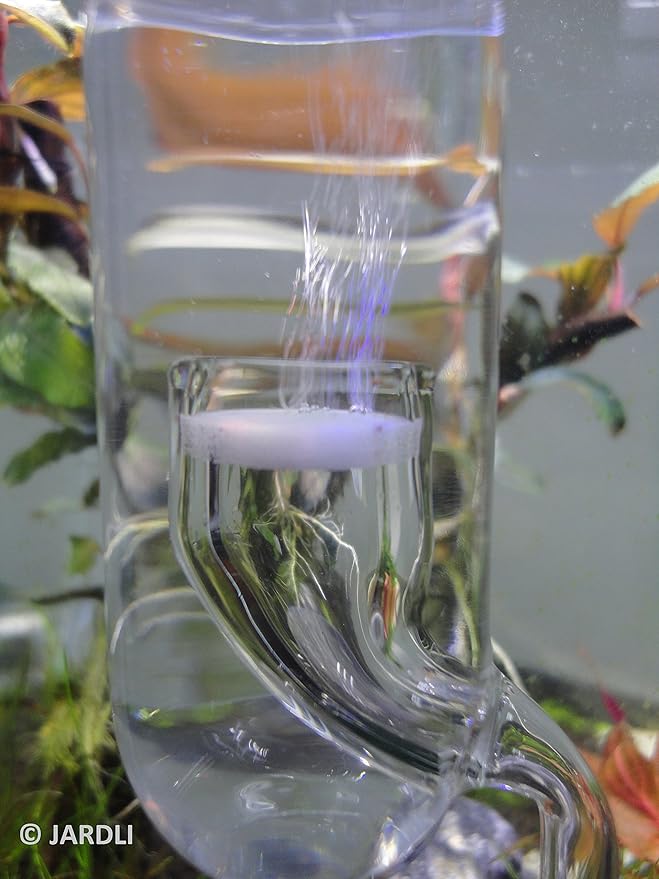Glass Inline CO2 Atomizer Diffuser System for Aquarium Planted Tank (17mm for 16/22mm (5/8" i.d.) Hose)