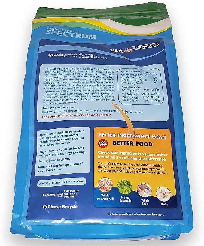 New Life Spectrum Naturox Series Marine Formula Supplement, 2200g Bag