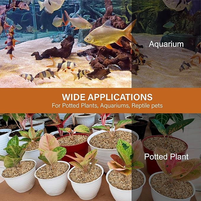 NUPICK 1-3mm Horticultural Sand for Plants, 20lb Coarse Sand for Landscaping, Desert Silica Horticultural Grit for Succulents & Cactus, Decorative Gravel for Aquariums, Gold Grit for Bonsai, Vase