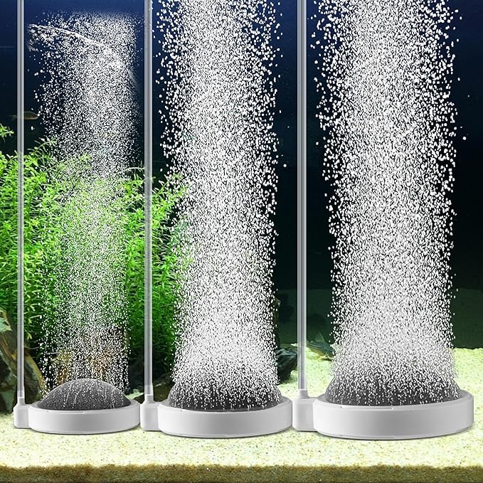 Aquarium air Stones, 2 Inch Nano Fish Tank Bubbler, High Dissolved Oxygen Air Diffuser Aerator for Air Pump Fish Tank Small Bucket and Hydroponics