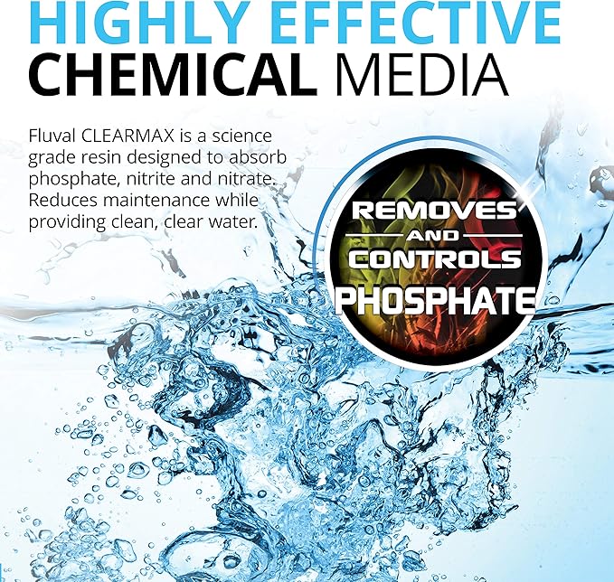 Fluval ClearMax Phosphate Remover, Chemical Filter Media for Aquariums, 100-gram Nylon Bags, A1348, All Breed Sizes, 3 Count (Pack of 12)