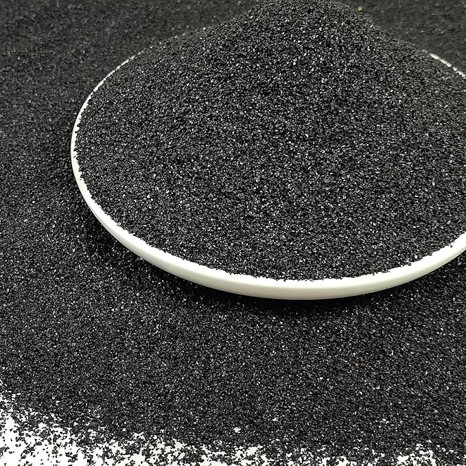 YISZM Aquarium Sand, 10lbs Black Fish Tank Sand, Aquarium Gravel Substrate for Aquascaping, Vivariums, Terrariums, Plants and Crafts