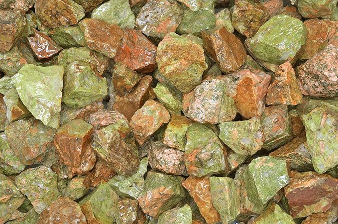 Fantasia Materials: 5 lbs of Premium Unakite Rough Stones from India