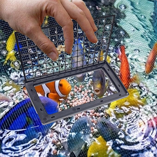 Innovative Marine Flip Feed Hinged Feeding Lid - Use with Mesh Screen Aquarium Lids Only