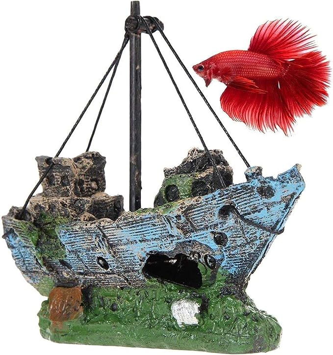 SunGrow Shipwreck for Betta Fish