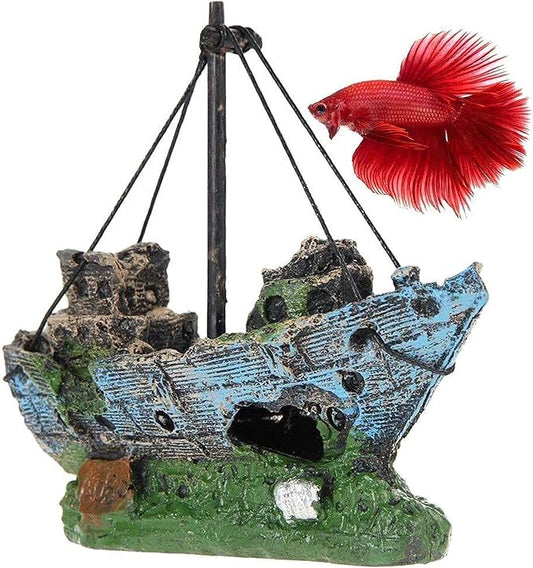 SunGrow Shipwreck for Betta Fish