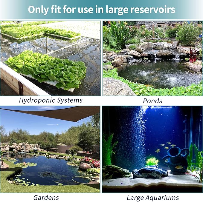 Pawfly Aquarium 8 Inch Air Stone Cylinder for Larger Pump Bubble Diffuser for Outdoor Pond Garden Circulation System and Large Fish Tanks
