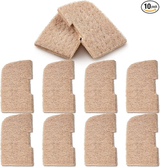 Threlaco 10 Pack Ammonia Remover Pads Compatible with Fluval 307/407/306/406, Aquarium Filter Replacement Pads for Fish Tank (Ammonia Remover)
