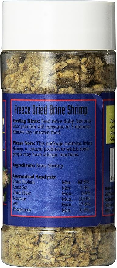 San Francisco Bay Brand ASF71104 Freeze Dried Brine Shrimp for Fresh and Saltwater Fish, 10gm