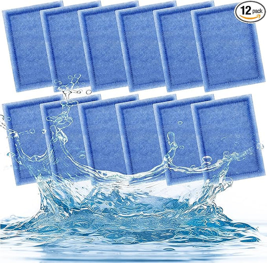 12 Pack Aquarium Filter Cartridges for EZ-Change #2 Premium Activated Carbon Fish Tank Filters Compatible with 10-20 Power Filters