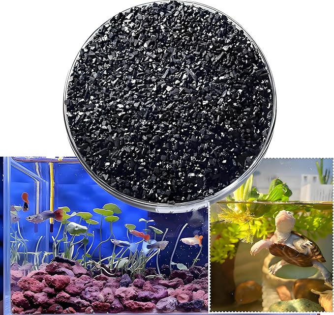 Aqarium Filter Activated Charcoal Aquarium Filter Media Activated Carbon Pellets for Turtle Tank and Fish Tank - Activated Charcoal Compatible with Tetra Whisper Filter Water Tanks