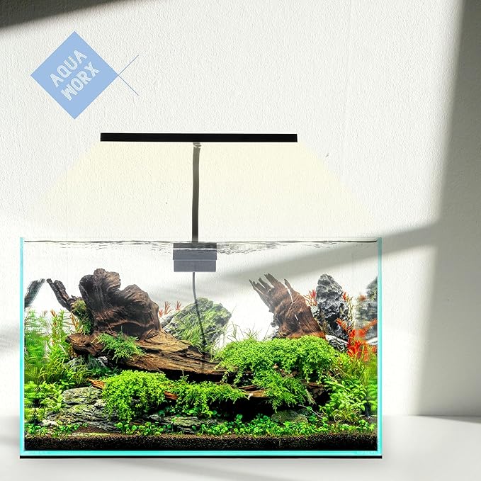 Aqua Worx EOS LED Aquarium Light - Adjustable Gooseneck With 7-Mode RGB Settings - Ideal for Planted Tanks, Fish Tanks, Nano Aquariums - N5 RGB