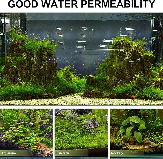 ULTECHNOVO Aquarium 20pc Fish Tank Bottom, Plate Sand Gravel, PVC Splicing Clapboard Bottom, Sand Gravel Board for Aquarium Breeding (Black) Fish Tank Filters