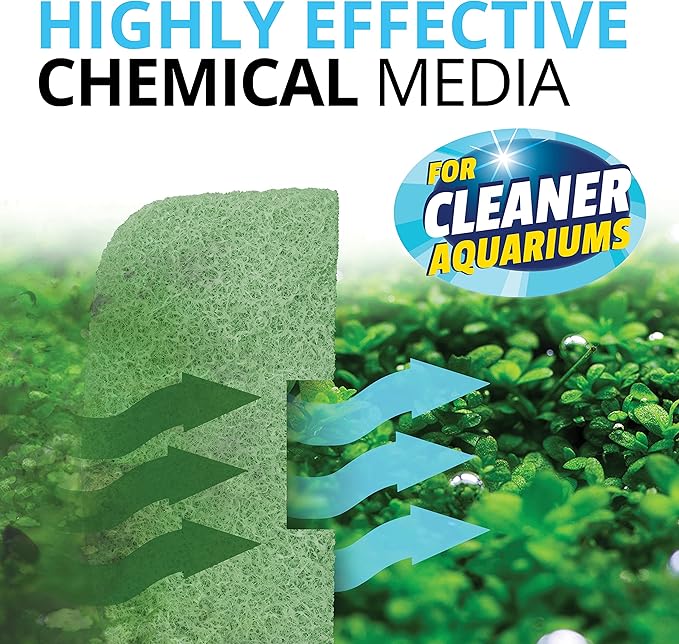 Fluval 107/207 Phosphate Remover Pad, Replacement Aquarium Canister Filter Media, 9-Pack