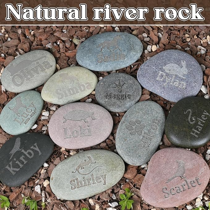 Fish Memorial Stone | Personalized Tribute for Cherished Fish | Heartfelt Engraved Fish Keepsake | Fish Loss Gift | Fish Sympathy Gifts | Fish Memorial Gift